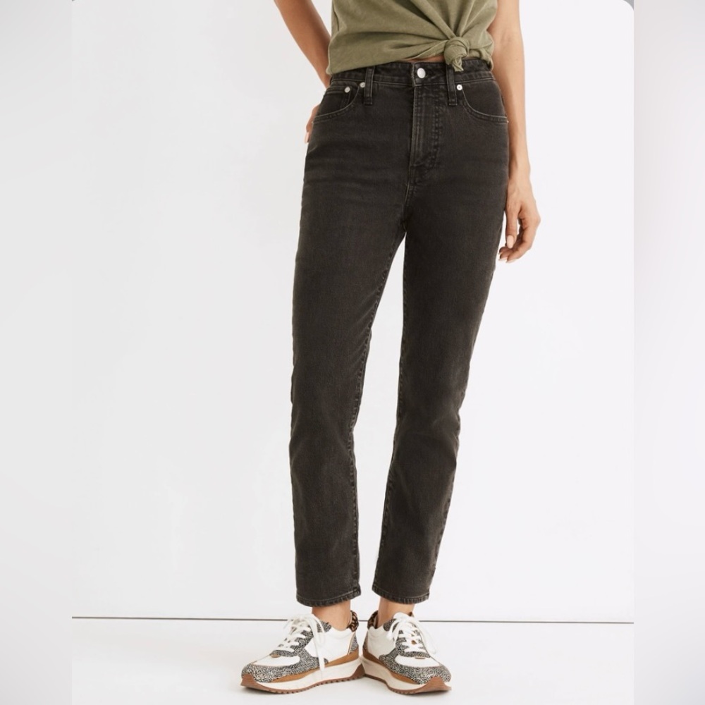 Madewell The Petite Curvy Perfect Vintage Black Jean 27P